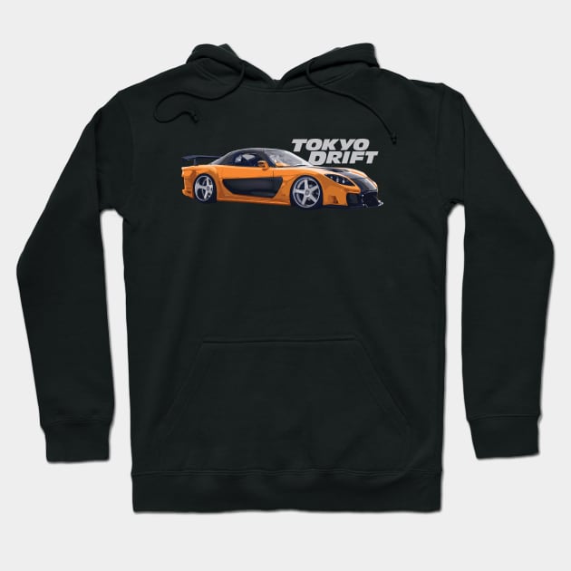 HAN'S FD RX7 VEILSIDE TOKYO JAPAN Hoodie by cowtown_cowboy